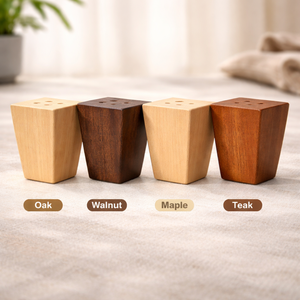Tapered Solid Wood Furniture Legs Small <b>Sofa</b> Cabinet Feet Replacement Natural Wood Durable Modern Style - Product Image 2
