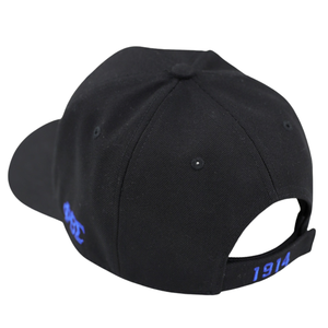 Casquette de baseball noire brodée Phi Beta Sigma avec lettres grecques 1914, ajustable, pour la fraternité, coupe classique - Product Image 3