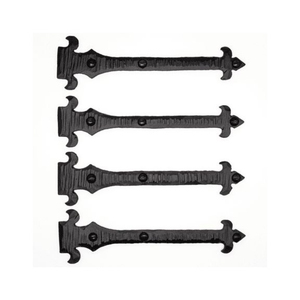 Factory Direct Cast <b>Iron</b> Door Hinge Decorative Black T Strap Gate Hinge for Wooden Fence And Rustic Barn Door Hardware On Sale - Product Image 4