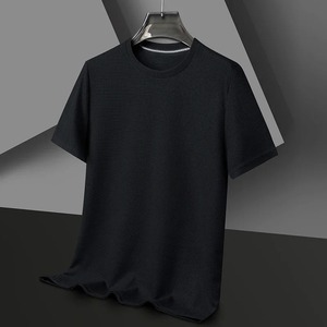 Short sleeved Polo <b>shirt</b> Short sleeved <b>Waffle</b> Solid Polo <b>shirts</b> for men round neck top cotton daily short sleeved T <b>shirt</b> - Product Image 4