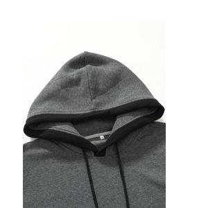 Sudadera con capucha de forro polar de alta calidad y peso pesado de 300 g, con doble cremallera, sin cordón, para hombre, corte regular, de invierno, color liso, bordada, 100% - Product Image 2