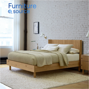 เตียงแพลตฟอร์มไม้ธรรมชาติ-ความทนทานยอดเยี่ยมดูหรูหราแบบสแกนดิเนเวีย-คุณภาพการส่งออกจากเวียดนาม - Product Image 3