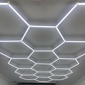 ไฟโรงรถ LED แบบรังผึ้ง แผงหกเหลี่ยมแบบเชื่อมต่อกันได้ - Product Image 1