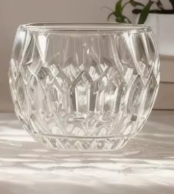 Porte-bougie moderne en verre doré avec motif de feuille gravé, résistant à la chaleur, décoration d'intérieur - Product Image 5