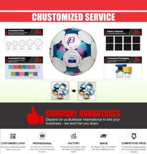 High Quality Professional Soccer Ball Durable Match Football Strong Grip Eco-Friendly Lightweight Customizable Long Lasting BBI - Product Image 6