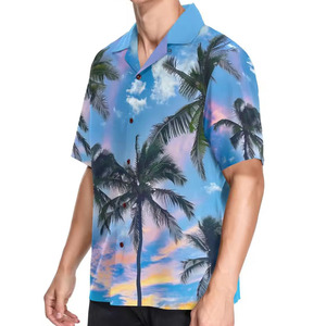 Camisa Casual Tropical Ligera Antiarrugas de Secado Rápido y Transpirable para Hombre, Colección Verano 2026, Nueva Moda, Manga Corta Personalizada - Product Image 2