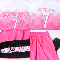 Tenue de football pour jeunes, uniforme de sport en polyester sublimé, kit d'uniforme de football pour équipe adulte avec nom et numéro