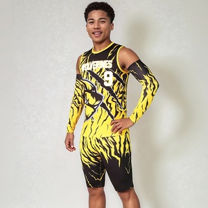 Maillot de compression sans manches 7v7 et short – Uniforme adulte de haute qualité, grande taille, respirant, imprimé, personnalisable 2026 - Product Image 4