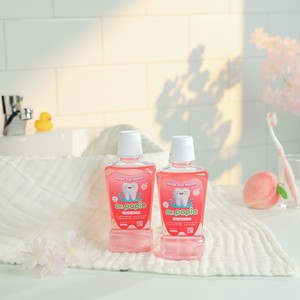 Enjuague Bucal para Niños Sin Flúor Dr. Papie 2+ Tamaño Regular Sabor Durazno Natural Xilitol Seguro para Beber Anti-Placa Aliento Fresco - Product Image 6