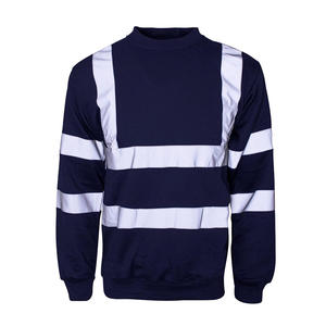 Hi Vis Crew Neck 100% Cotton Embroidered Winter Sweatshirt High Visibility Reflective <b>Work</b> Safety Top Trending Lightweight - Product Image 4