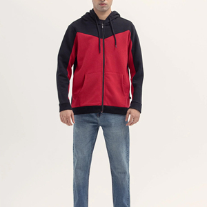 Sweat à capuche zippé pour homme de haute qualité, avec imprimé, en polyester/coton, respirant et à séchage rapide, personnalisable - Product Image 2