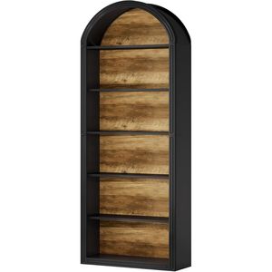 <b>Wooden</b> Arched Bookshelf Display Stand Elegant <b>Bookcase</b> for Home or Office - Product Image 6