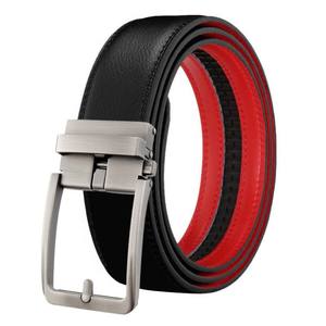 Cinturón de Cuero Genuino con Hebilla Automática para Hombre, Cinturón con Trinquete, Fabricante OEM LQbelt, Logotipo Personalizado - Product Image 6