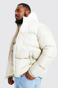 Gilet matelassé personnalisé avec logo, 100 % coton, chaud pour l'hiver, à capuche, fermeture éclair épaisse, brodé, multi-poches pour homme - Product Image 3