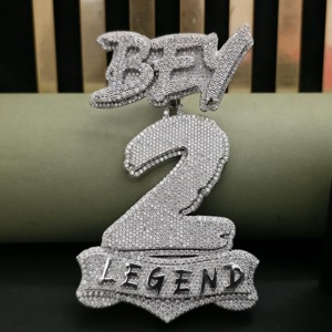 Letter Bail Custom <b>Pendant</b> VVS Moissanite Hip Hop <b>Pendant</b> Custom Name Letter <b>Pendant</b> Customized Luxury <b>Initial</b> Letter <b>Pendant</b> - Product Image 1