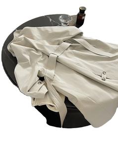 Trench long femme printemps tempérament Trenchcoat Silhouette automne coupe-vent ample pardessus femme disponible en cuir - Product Image 5