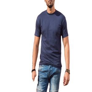 Camisetas de punto lisas informales para hombre, CVC (60/40), 200 gramos, de manga corta, cuello redondo, transpirables y de secado rápido - Product Image 1