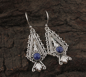 Boucles d'oreilles pendantes vintage faites à la main en argent sterling 925 plaqué or rose avec pierre précieuse en onyx rouge naturel pour mariage ou anniversaire - Product Image 3