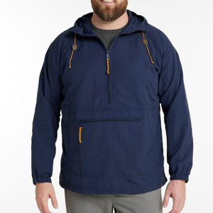 <b>Men's</b> Hooded Waterproof Canvas <b>Windbreaker</b> Jacket Color Blocking Red <b>Black</b> Zipper Closure Casual Winter Outerwear Standard - Product Image 5