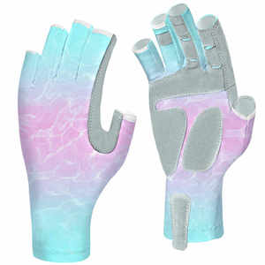 Outdoor Fishing <b>Gloves</b> Fingerless UV Protection Breathable Non Slip Palm Lightweight Comfortable Stretch Fit for Fishing Boating - Product Image 5