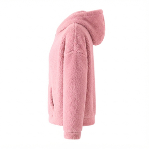 1. OEM <b>Sherpa</b> Fleece <b>Hoodies</b> with Custom Logo Sizes and Colors for Clothing Brands Reasonable Price Wholesale Manufacturer - Product Image 2