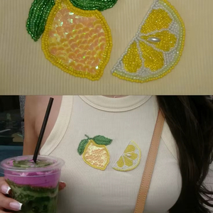 Top Corto de Cristal Blanco Hecho a Mano con Cuentas y Bordado de Estrellas de Mar, Estilo Casual para Mujer, Verano, Aniversario - Product Image 4