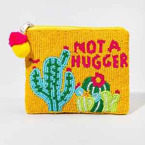 Monedero de Lujo Hecho a Mano con Cuentas de la India, Ecológico, de la Mejor Calidad, con Cremallera, de Moda, con Cuentas de Semillas, Pequeño, para Verano - Product Image 4