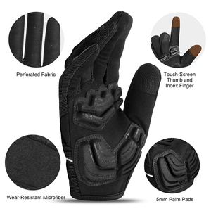 Gants de cyclisme unisexes à doigts entiers, design personnalisé, couleur personnalisée, respirants, antidérapants, compatibles avec les écrans tactiles, gants de cyclisme d'été - Product Image 4