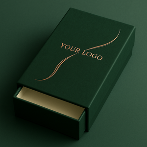 กล่องใส่เครื่องประดับแบบลิ้นชักสีเทา ทำจากกระดาษแข็งรีไซเคิล เป็นมิตรกับสิ่งแวดล้อม พร้อมโลโก้สั่งทำได้ บรรจุภัณฑ์ของขวัญแบบเลื่อนได้ ย่อยสลายได้ นำกลับมาใช้ใหม่ได้ - Product Image 2