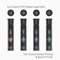 Flacon en verre cylindrique avec bouchon à vis résistant aux enfants, impression sérigraphique pour un emballage de voyage sécurisé et logo personnalisé