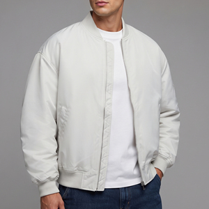 <b>Men's</b> Lightweight Bomber Jackets Modern Casual Outdoor Jackets <b>Men</b> Crew Neck <b>Long</b> Sleeve Bomber <b>Coat</b> <b>Men</b> - Product Image 1