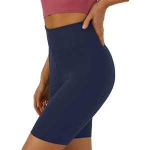 OEM Women Gym <b>Shorts</b> Seamless High Waist Butt Lift Fitness Running Quick Dry Sweat Wicking Plus Size Custom Logo Print - Product Image 5