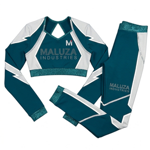 Uniformes de Animadoras de Spandex Premium de Secado Rápido y Transpirables para Competencia y Entrenamiento de Animadoras - Product Image 1