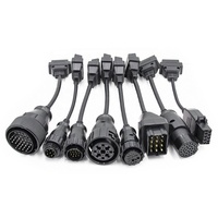 Cable de Escáner Multi-OBD Hembra J1939 Personalizado Linkyou, Analizador de Motor Super, para Camiones y Automóviles, 7-37 pines, 12-24V, 1 Año