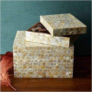 Caja de Almacenamiento Decorativa con Incrustaciones de Madreperla, Hecha a Mano, de la Mejor Calidad, Personalizada, de la Colección Hecha a Mano de la India - Product Image 2