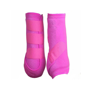 Bottes de protection personnalisables pour les jambes de cheval, en coton, couleur unie, pour la médecine sportive équine, fournitures équestres, soins du cheval - Product Image 3