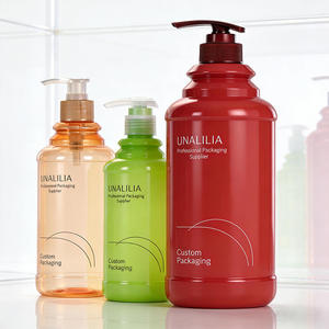 Factory Wholesale 300ml 500ml 1000ml PET Plastic Pump Bottle for Shampoo Conditioner Body Wash Shower Gel Custom Packaging - Product Image 1
