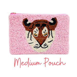 Handmade Beaded Embroidery Tiger Coin Purse Seed Beads Zipper <b>Wallet</b> Custom Gift Designer Fashion Luxury Compact Unisex - Product Image 4