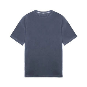 เสื้อยืดกีฬาคอกลมแขนสั้นแบบเรียบ ผลิตตามแบบ OEM/ODM ผ้าฝ้ายผสมใยไผ่สั่งทำพิเศษ - Product Image 2