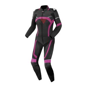 Costume de moto en cuir de vachette personnalisé pour femmes véritable extensible genouillères et épaules veste de sport d'hiver - Product Image 1