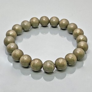Natural Pyrite 8mm Smooth Round AA Grade Gemstone Beads <b>Stretch</b> <b>Bracelet</b> Healing Jewelry Wholesale - Product Image 5