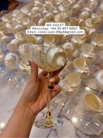 Copa de Vino con Diseño de Conchas Marinas, Decoración Costera, Vajilla Única con Inspiración Playera, Regalo con Temática Oceánica, Esencial para Fiestas de Verano en el Hogar o Bar