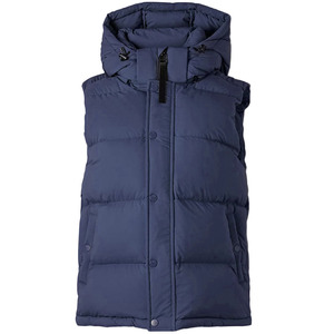 Chaleco Personalizado para Mujer, Azul, Resistente al Agua, con Cierre Completo, Acolchado de Algodón, con Cremallera - Product Image 5