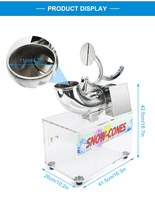 Rasoir à glaçons électrique automatique de haute qualité Machine à raser la glace bon marché Machine à concasser la glace commerciale