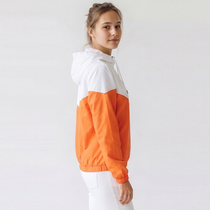 Veste à capuche coupe-vent 3/4 zippée pour la randonnée, imperméable, coupe régulière, pull à capuche, vente en gros fabricant - Product Image 3
