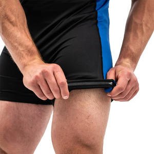 Singlet de Lucha Libre para Hombre, Bloques de Color, Manga Corta, Ajustado, Poliéster, Absorbe la Humedad, Secado Rápido, Uniforme Deportivo de Competición, Entrenamiento - Product Image 5