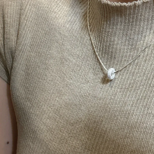 Collar de Plata de Ley S925 con Diseño Coreano de Donut de Arena Flash, Cadena de Clavícula de Moda para Mujer, Diseño Exclusivo, Éxito en Xiaohongshu - Product Image 5