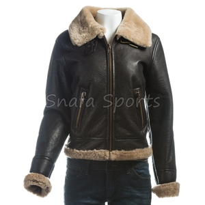 Veste en cuir véritable élégante pour femme, coupe parfaite, vente chaude, haute qualité, prix abordable, veste en cuir d'hiver pour femme - Product Image 2