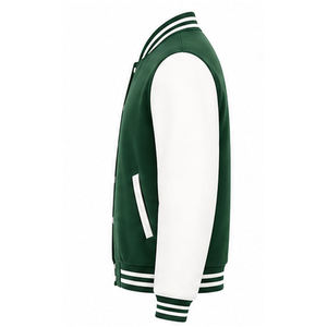 BIRLAG SPORTS Professional Made Breathable Eco-Friendly Wool <b>Men</b> Varsity <b>Jacket</b> Long Sleeve Solid Color Regular Sleeve Autumn - Product Image 1