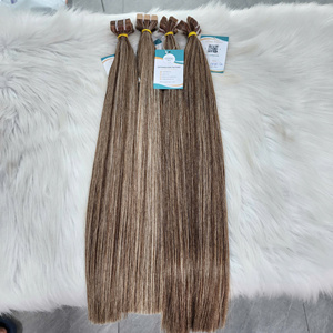 Extensiones de cabello con cinta adhesiva, color rubio con reflejos, cabello vietnamita virgen de alta calidad, para venta al por mayor. - Product Image 5
